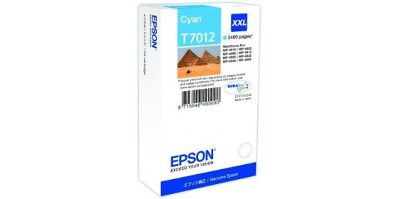 EPSON Ink bar WorkForce-4000/4500 - Cyan XXL - 3400str. (34,2 ml)