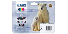 EPSON ink čer+bar "Lední medvěd" CLARIA Premium 26 - multipack (CMYK)