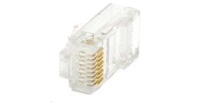 Konektor UTP RJ45 (8p8c), Cat6, 50µm, drát - 100 ks