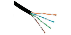 UTP kabel PlanetElite, Cat6, drát, venkovní PE, černý, 305m