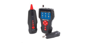 LAN Cable Tester TLCD80 s LCD, koax, Cat3/Cat5E/Cat6, UTP/STP, USB, PoE, ping, sonda, protismyčka