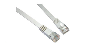 Solarix Patch kabel plochý CAT6 UTP LSOH 5m šedý non-snag-proof C6-111GY-5MB