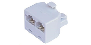 Rozdvojka RJ45, 1x8p8c/2x8p8c - telefonní