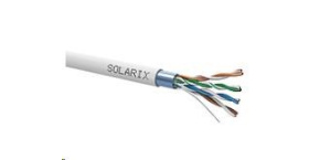 Instalační kabel Solarix FTP, Cat5E, drát, PVC, cívka 500m SXKD-5E-FTP-PVC