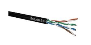 Instalační kabel Solarix venkovní gelový UTP, Cat5E, drát, PE, box 305m SXKD-5E-UTP-PEG