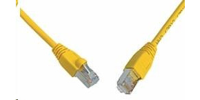 Solarix Patch kabel CAT6 SFTP PVC 0,5m žlutý snag-proof C6-315YE-0,5MB