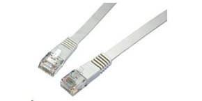 Solarix Patch kabel plochý CAT6 UTP LSOH 0,5m šedý non-snag-proof C6-111GY-0,5MB