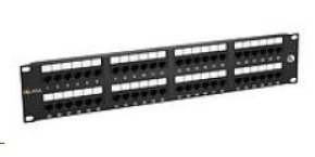 Solarix Patch panel 48 x RJ45 CAT5E UTP 150 MHz černý 2U SX48-5E-UTP-BK