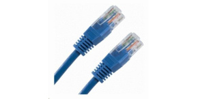 XtendLan patch kabel Cat5E, UTP - 1m, modrý (prodej po 10 ks)