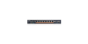 Zyxel XMG1915-10EP, 8-port 2.5GbE, 2 SFP+, 8 x PoE++ 130W Smart Switch, hybird mode, standalone or NebulaFlex Cloud