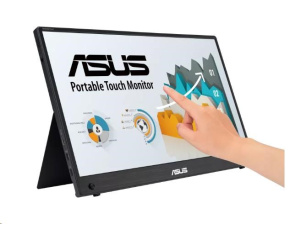 ASUS LCD 15.6" MB16AMTR ZenScreen Touch 1920x1080 IPS Built-in Battery Mini-HDMI Compatible with Laptops, Smartphones