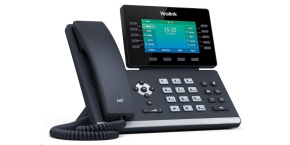 Yealink SIP-T54W IP telefon, 4,3" 480x272 LCD, 27 prog tl.,2x10/100/1000,Wi-Fi, Bluetooth,PoE,16xSIP, 1xUSB,bez adaptéru