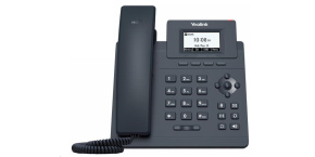 Yealink SIP-T30P IP telefon, 2,3" 132x64 grafický, 2x RJ45 10/100, PoE, 1x SIP, s adaptérem