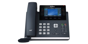 Yealink SIP-T46U IP telefon, 4,3" 480x272 barevný, 2x RJ45 10/100/1000, PoE, 16x SIP, 2x USB, bez adaptéru