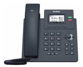 BAZAR - Yealink SIP-T31G IP telefon, 2,3" 132x64 grafický, 2x RJ45 10/100/1000, PoE, 2x SIP, s adaptérem