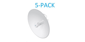 UBNT airMAX PowerBeam5 AC 2x25dBi Gen2, 5-PACK [400mm, Client/AP, 5GHz, airMAX ac, 10/100/1000 Ethernet]