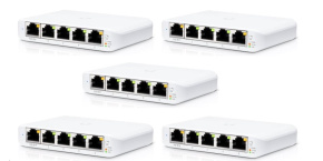 UBNT UniFi Switch USW-Flex-Mini-5, 5-pack  [5xGigabit, 1xPoE In]