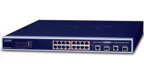 Planet FGSW-1816HPS PoE switch 16x 100-TX, 2x 1000-T/SFP, PoE 802.3at