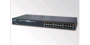 Planet POE-1200G, PoE Injektor 12x 1000Base-T, PoE 190W (max.15,4W/port)