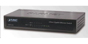 Planet GSD-503 Switch 5x10/100/1000BASE-T, EUP, 802.3AZ, kov