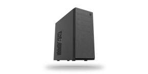 CHIEFTEC skříň Elox Series HC-10B, Miditower, USB 3.0, Black with Hair brush design front panel, bez zdroje