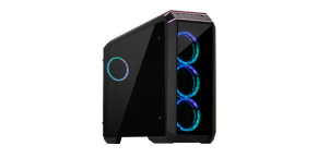 CHIEFTEC skříň Miditower STALLION II, GP-02-OP Black, 4x RGB Rainbow Fan, 2 x USB 3.0/1x USB 2.0, side glass