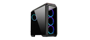 CHIEFTEC skříň STALLION II, ATX, 1x USB-C 3.2, 2x USB 3.1, 1x USB 2.0, 4x 120mm RGB Fan, černá