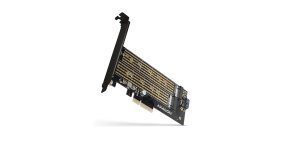 AXAGON PCEM2-D, PCIe x4 - M.2 NVMe M-key + SATA B-key slot adaptér, vč. LP