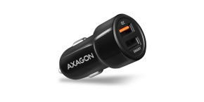 AXAGON PWC-QC5, QUICK a SMART nabíječka do auta, 2x port QC3.0/AFC/FCP + 5V-2.6A, 31.5W