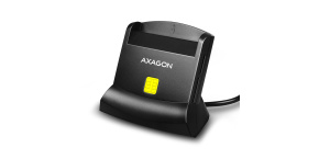 AXAGON CRE-SM2, USB-A StandReader 4-slot čtečka Smart card (eObčanka) + SD/microSD/SIM, kabel 1.3 m