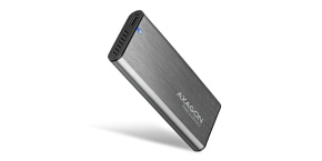 AXAGON EEM2-SG2, USB-C 3.2 Gen 2 - M.2 NVMe & SATA SSD kovový RAW box, bezšroubkový, stříbrný