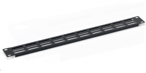 TRITON 19" záslepka 1U perforovaná oválem 36 x 6 mm, šedá