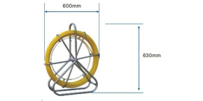 Protahovací pero sklolaminátové ve stojanu, délka 100m, průměr 6mm