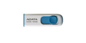 ADATA Flash Disk 64GB C008, USB 2.0 Classic, bílá