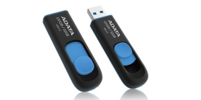 ADATA Flash Disk 32GB UV128, USB 3.1 Dash Drive (R:40/W:25 MB/s) černá/modrá