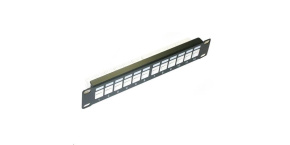 10" Patch panel XtendLan 12port, UTP, Cat6, krone, černý