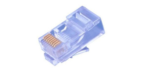 Konektor UTP RJ45 (8p8c), Cat5E, 50µm, drát - 100 ks