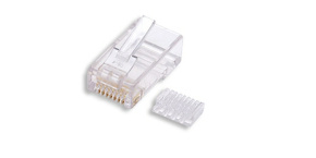 Konektor UTP RJ45 (8p8c), Cat6, 50µm, skládaný, drát - 100 ks