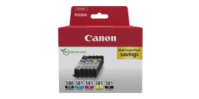 Canon CARTRIDGE PGI-580/CLI-581 BK/CMYK Multi-pack SEC pro PIXMA TS615x,625x,635x,815x,915xTR7550,8550