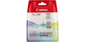 Canon CARTRIDGE CLI-521 C/M/Y MULTI-PACK SEC pro IP3600, MP 540,550,560, MP620,630,640, MP980,990