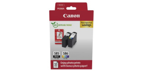 Canon Cartridge PG-585/CL-586 černá/barevná + Canon PAPÍR GP-501 4X6 50