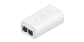 BAZAR - UBNT POE-24-24W-G-WH [Gigabit PoE adaptér, 24V/1A (24W), vč. napájecího kabelu, bílý] - Poškozený obal (Komplet)