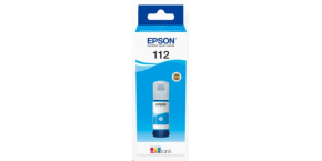 EPSON ink bar 112 EcoTank Pigment Cyan ink bottle