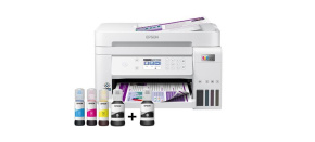 EPSON tiskárna ink EcoTank L6276, 3v1, A4, 1200x4800dpi, 33ppm, USB, Wi-Fi, LAN, bílá