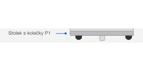 EPSON stolek s kolečky P1 (Caster Table-P1)