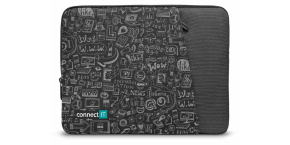 CONNECT IT Doodle pouzdro pro notebook 13.3", černá