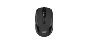 ACER Myš, Wireless mouse MX202 Black - RF 2.4 GHz dongle, DPI 1000/1200/1600, 6 tlačítek