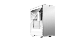 FRACTAL DESIGN skříň Define 7 Compact White TG Clear, USB 3.1 Type-C, 2x USB 3.0, bez zdroje, mATX