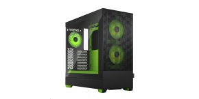 FRACTAL DESIGN skříň Pop Air RGB Green Core TG Clear Tint, 2x USB 3.0, bez zdroje, ATX