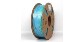 GEMBIRD Tisková struna (filament) PLA, 1,75mm, 1kg, silk rainbow, modrá/zelená